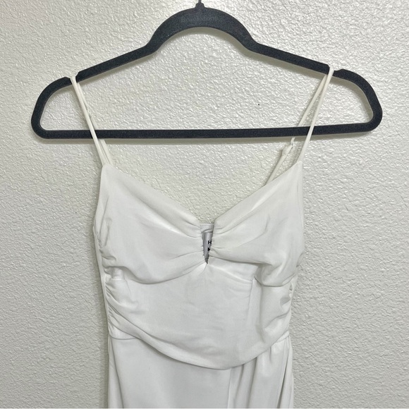 Hello Molly Time Winner Midi Dress Small Elegant White Cocktail - Picture 5 of 10